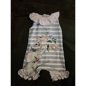 Penelope plumm elephant floral romper size 3 months